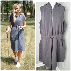 City Chic CCX Gray athletic Dress- PRELOVED -16